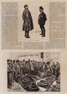 Esboços nos tribunais da polícia de Londres